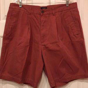 Men’s Dockers Washed Khaki Shorts Pleated Size 36